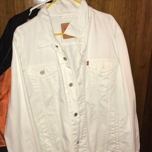 White Levi jean jacket